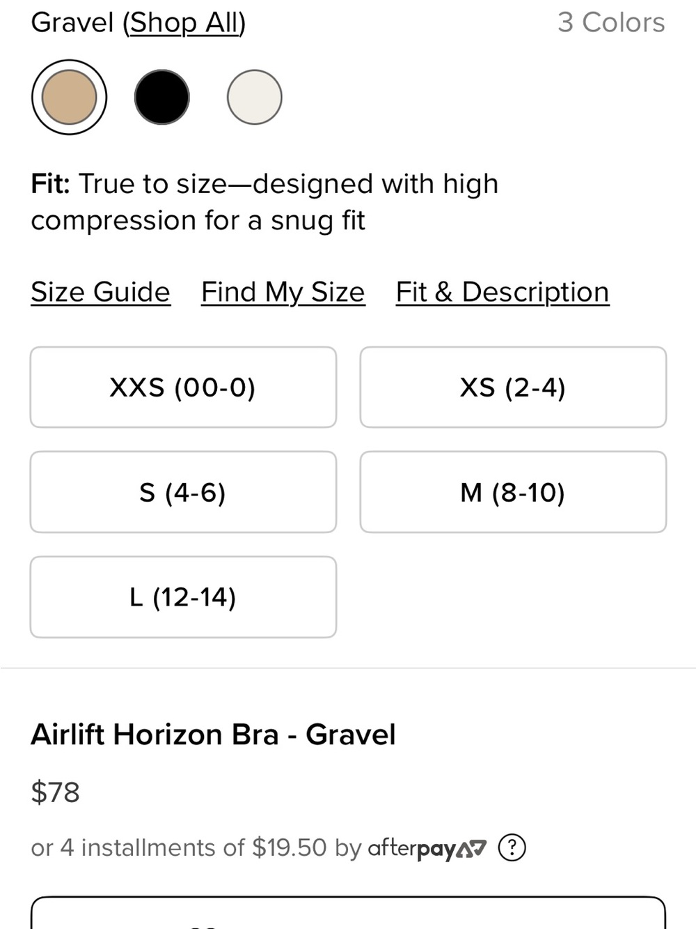 ALO Yoga Airlift Horizon Bra - Gravel, Black, Ivory